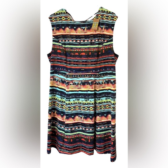 Title Nine Hillary’s Sassy Back Midi Athletic Dress NWT! Size XL Multicolored - Picture 1 of 6